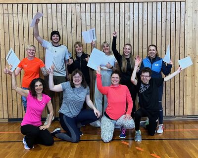 Gruppenbild mit den neuen Übungsleitern Rehabilitationssport für Menschen mit einer geistigen Behinderung